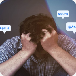 Image of a distressed man