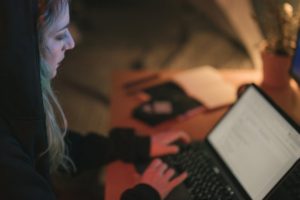 Woman-on- laptop-Opting-out-for-maintaining-your-online-privacy-and-security