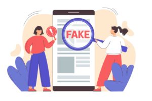 vector-image-of-two-women-pointing-at-fake