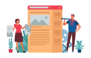 website-setup-concept-landing-page