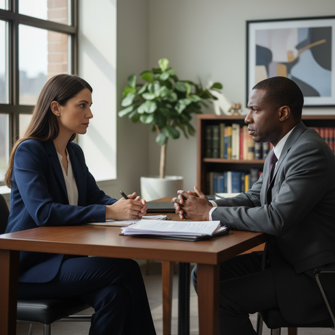 attorney-discussing-defamation-case-client.png