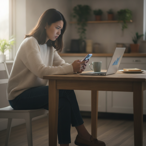 woman-checking-phone-online-defamation-risk.png