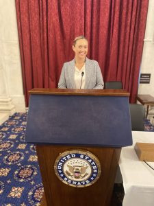 Emily Wallschlaeger at the United States Senate.