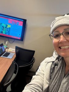 Stephanie Moore presenting a class at Indiana University.