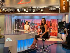 Leanna-Haakons-appearing-live-on-NBC-News-at-Rockefeller-Center-in-New-York-City.